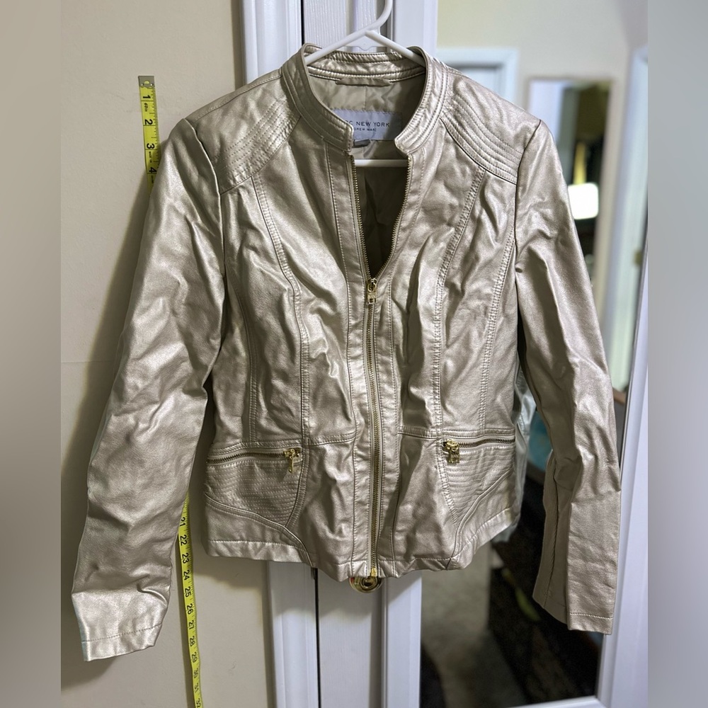 Light gold metallic jacket
